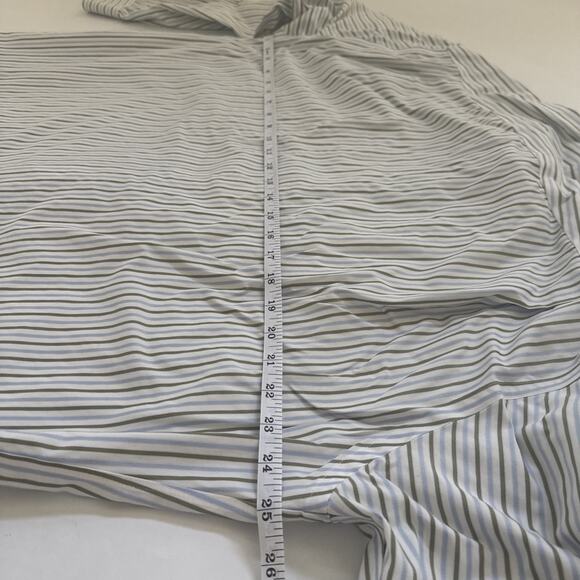 Nordstrom Smartcare Striped Button Down Long Sleeve Shirt 16 1/2-33 Wrinkle Free - Picture 9 of 11